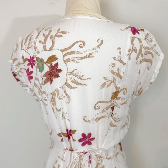 FREE PEOPLE Rosemary Printed Midi Dress | medium | western prairie - Picture 7 of 12